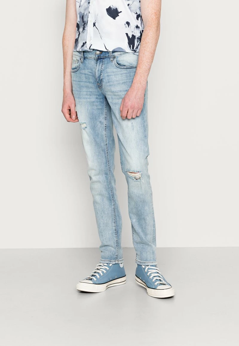 Only & Sons ONSLOOM LIFE SLIM DAMAGEMA - Jeans Slim Fit - Blau Denim für Herren 1 Only & Sons ONSLOOM LIFE SLIM DAMAGEMA - Jeans Slim Fit - Blau Denim für Herren