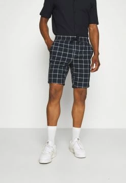 Only & Sons Herren ONSLINUS CHECK - Kurze Chino Shorts in Dress Blues