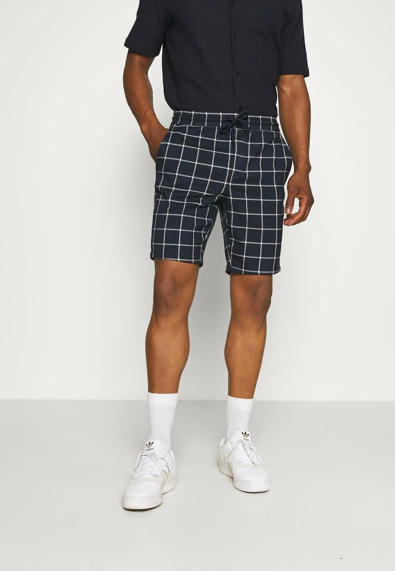 Only & Sons Herren ONSLINUS CHECK - Kurze Chino Shorts in Dress Blues 1 Only & Sons Herren ONSLINUS CHECK - Kurze Chino Shorts in Dress Blues