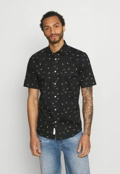 Only & Sons Herren ONSBART LIFE STRETCH SHIRT - Hemd in Schwarz - Bequemes Freizeithemd