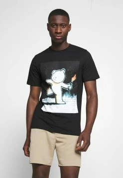 Only & Sons Herren ONSBANKSY T-Shirt Print - Schwarzes Design - Modisches Baumwollshirt
