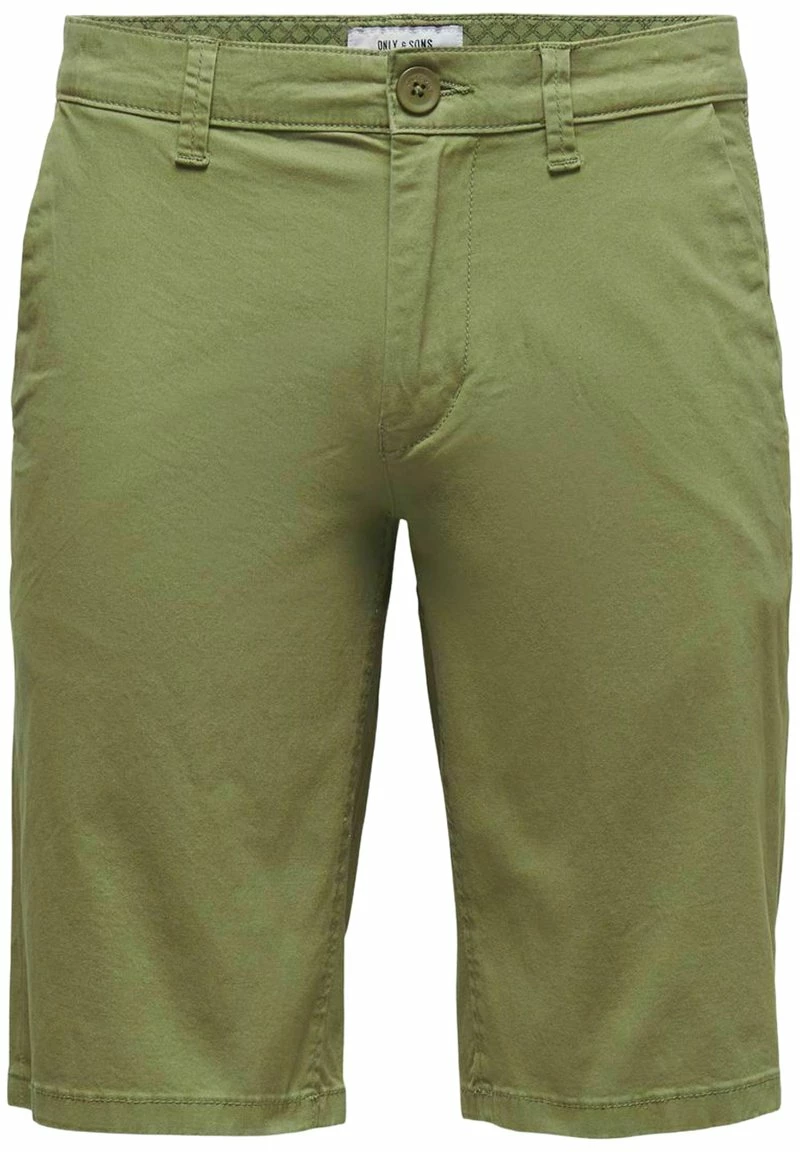 Only & Sons Herren Shorts - Martini Olive | Chino Shorts für Herren 4 Only & Sons Herren Shorts - Martini Olive | Chino Shorts für Herren – Bild 4