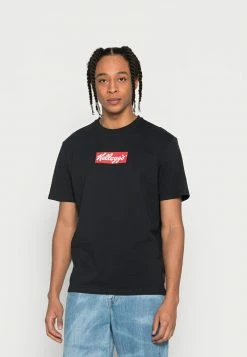 Only & Sons ONSKELLOGGS LOGO TEE UNISEX - Schwarzes T-Shirt mit Print