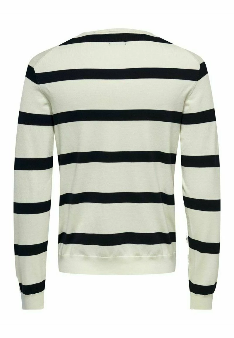 Only & Sons Herren Strickpullover - Star White | Modischer Herrenpullover | Warm & Bequem 7 Only & Sons Herren Strickpullover - Star White | Modischer Herrenpullover | Warm & Bequem – Bild 7