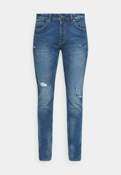 Only & Sons Herren ONSLOOM LIFE DAMAG - Slim Fit Jeans in Blau Denim -Only & Sons Geschäft 5f13b5fc1c3a45ed87b099f265ed3311
