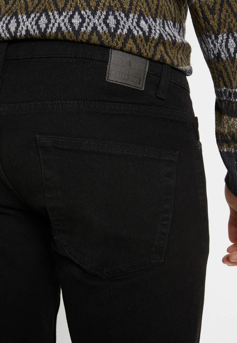 Only & Sons Herren ONSLOOM BLACK - Slim Fit Jeans in Schwarz 7 Only & Sons Herren ONSLOOM BLACK - Slim Fit Jeans in Schwarz – Bild 7