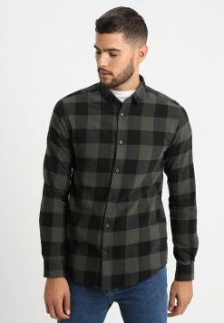 Only & Sons Herren ONSGUDMUND CHECKED Hemd - Forest Night