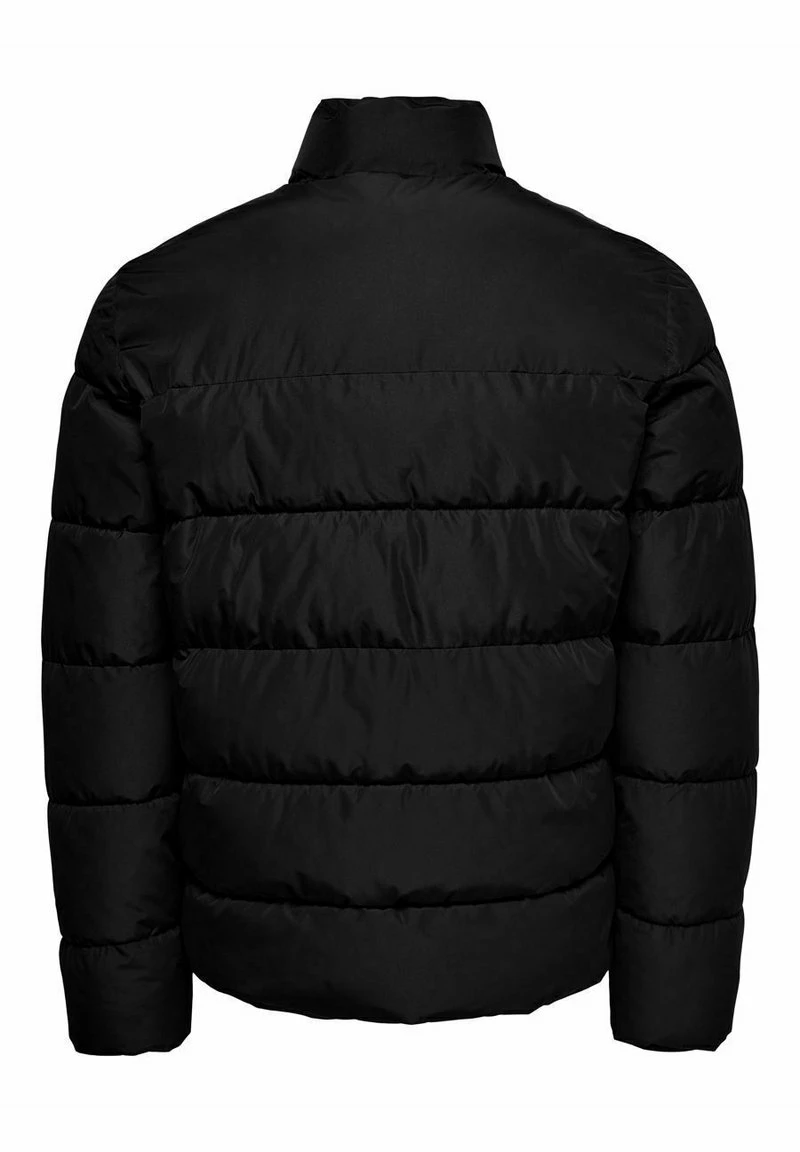 Only & Sons ONSMELVIN LIFE QUILTED JACKET - Winterjacke für Herren in Schwarz 2 Only & Sons ONSMELVIN LIFE QUILTED JACKET - Winterjacke für Herren in Schwarz – Bild 2