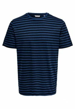 Only & Sons ONSJAMIE LIFE SS STRIPE REG TEE NOO - T-Shirt Print - Estate Blue für Herren