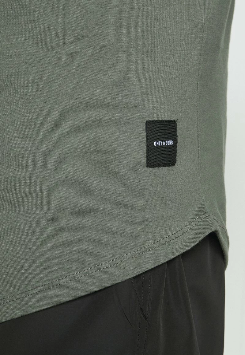 Only & Sons ONSMATT LIFE LONGY T-Shirt Basic Herren - Castor Gray 5 Only & Sons ONSMATT LIFE LONGY T-Shirt Basic Herren - Castor Gray – Bild 5