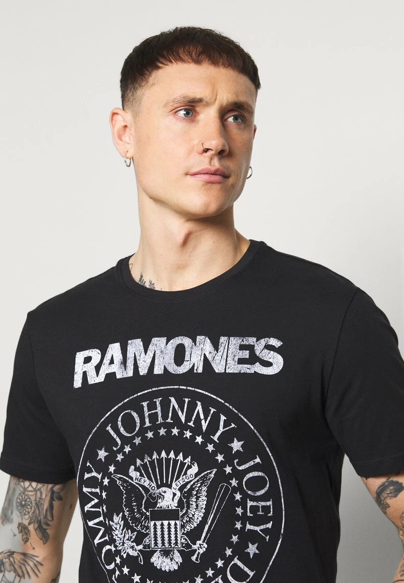 Only & Sons ONSRAMONES FRONT PRINT TEE - T-Shirt Print - Black für Herren 4 Only & Sons ONSRAMONES FRONT PRINT TEE - T-Shirt Print - Black für Herren – Bild 4