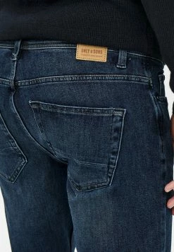 Only & Sons Herren BASIC ONSLOOM STRETCH - Slim Fit Jeans Blau -Only & Sons Geschäft 634cff02d27e4c9a91170140580354db