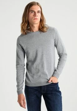 Only & Sons Herren ONSALEX CREW NECK Strickpullover - Medium Grey Melange - Hochwertiger Herbst/Winter Pullover