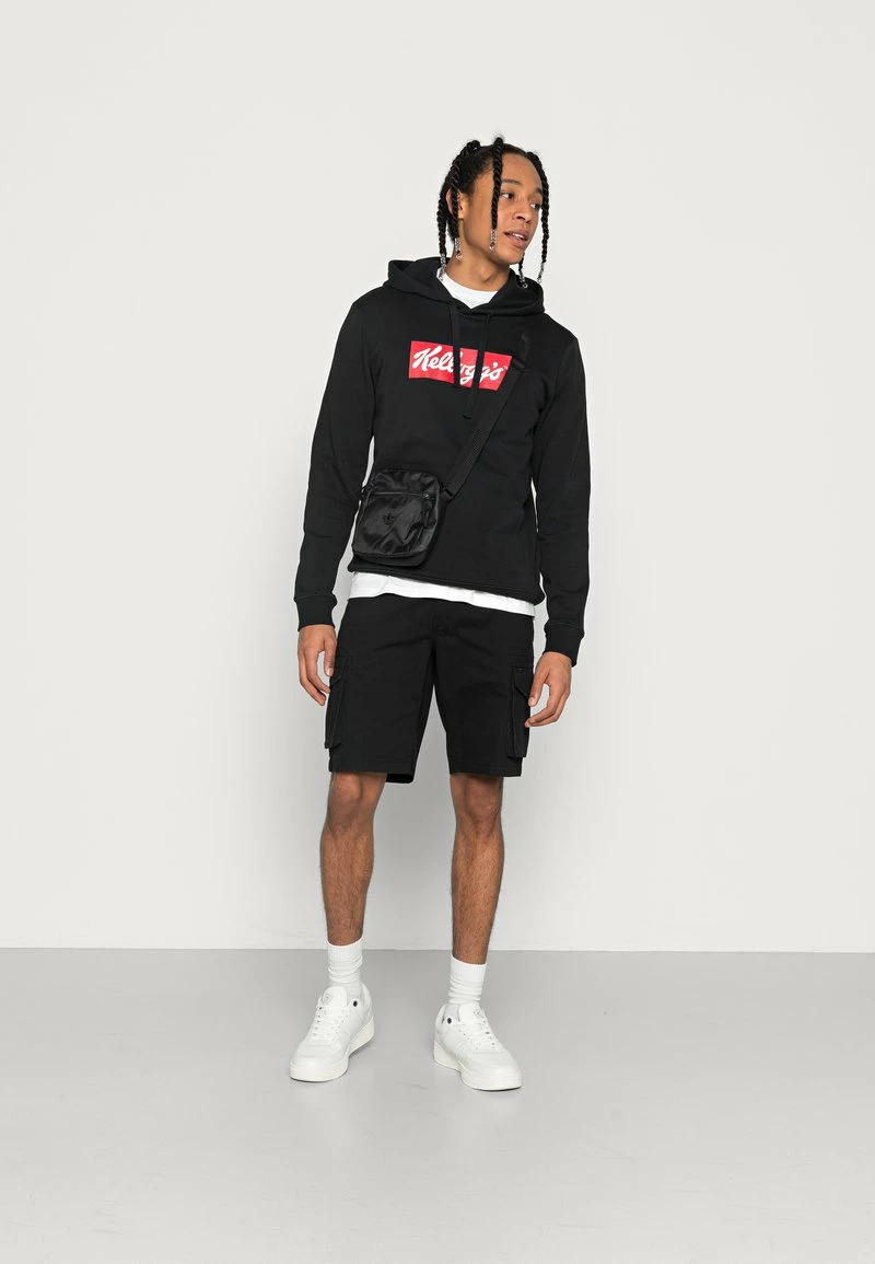 Only & Sons ONSKELLOGGS Unisex Hoodie - Kapuzenpullover in Schwarz 2 Only & Sons ONSKELLOGGS Unisex Hoodie - Kapuzenpullover in Schwarz – Bild 2