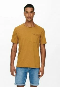 Only & Sons Herren ONSROY - Basic T-Shirt Chipmunk | Komfortabel & Stilvoll