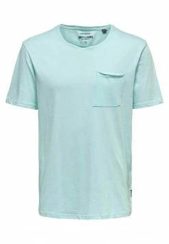Only & Sons Herren ONSROY - T-Shirt Basic - Blue Glow | Modisches Basic für jeden Anlass