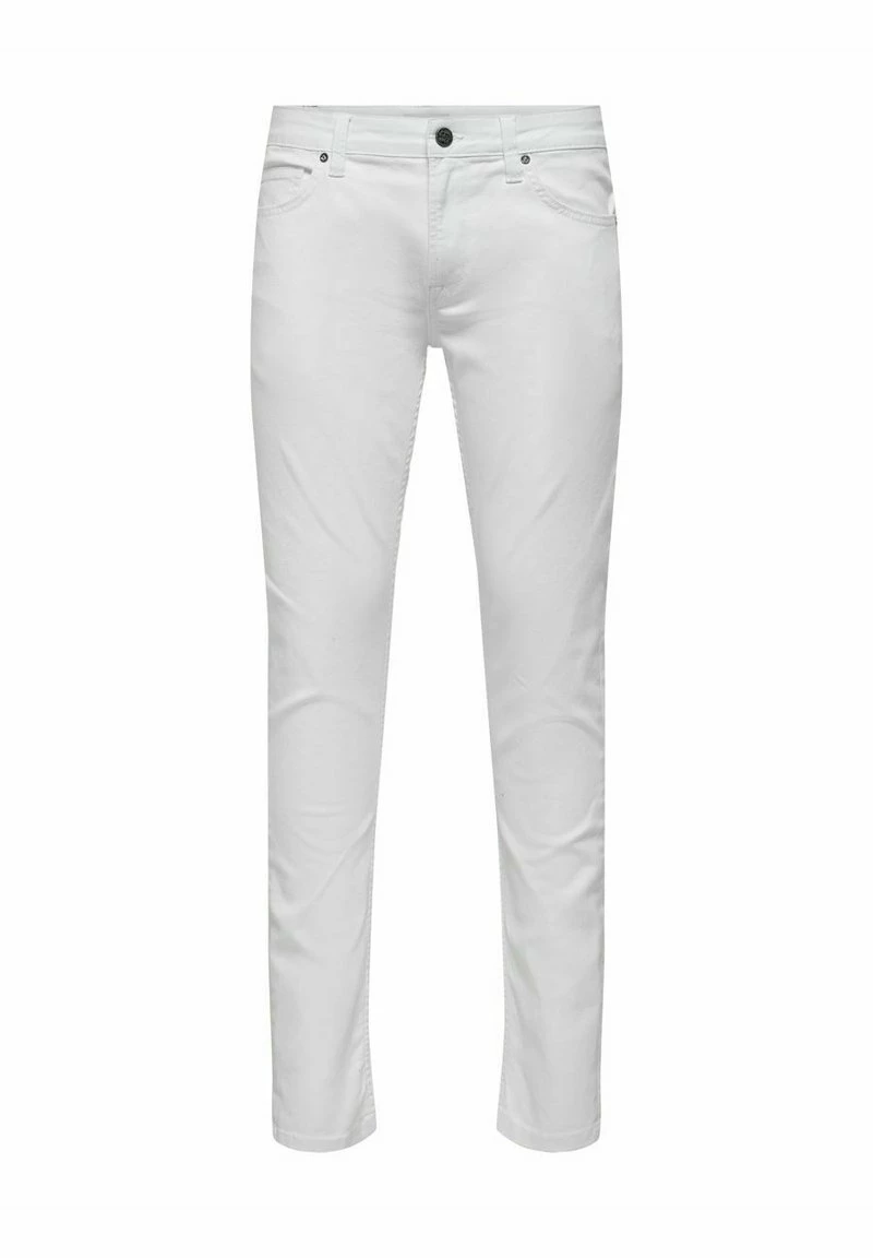 Only & Sons Herren ONSLOOM - Jeans Slim Fit in Weiß | Moderne Passform | Hochwertiges Denim 1 Only & Sons Herren ONSLOOM - Jeans Slim Fit in Weiß | Moderne Passform | Hochwertiges Denim