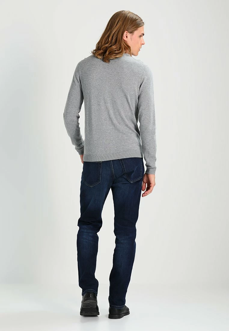 Only & Sons Herren ONSALEX CREW NECK Strickpullover - Medium Grey Melange - Hochwertiger Herbst/Winter Pullover 3 Only & Sons Herren ONSALEX CREW NECK Strickpullover - Medium Grey Melange - Hochwertiger Herbst/Winter Pullover – Bild 3