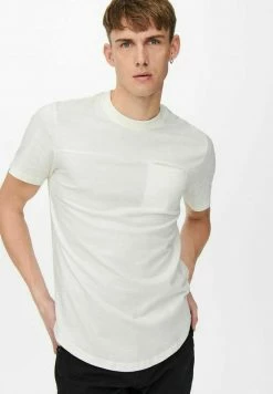 Only & Sons ONSDASH LIFE LONGY - Basic T-Shirt 'Cloud Dancer' für Herren | Bequem & Stilvoll -Only & Sons Geschäft 6964eb1d7098406e944daecb0b42049f