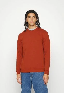 Only & Sons Herren ONSCERES LIFE CREW NECK Sweatshirt - Burnt Henna | Warm & Stilvoll