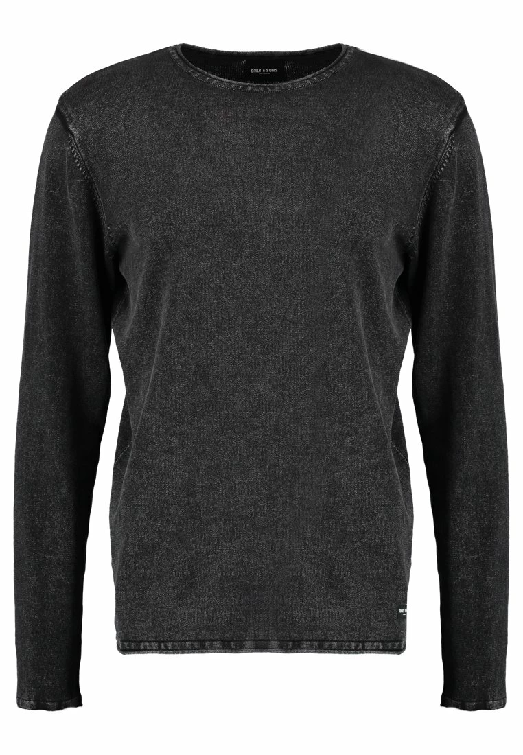 Only & Sons Herren ONSGARSON WASH CREW NECK Strickpullover - Schwarz 6 Only & Sons Herren ONSGARSON WASH CREW NECK Strickpullover - Schwarz – Bild 6