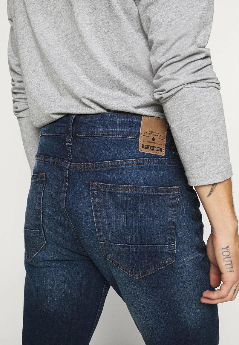 Only & Sons ONSLOOM LIFE SLIM BLUE - Slim Fit Jeans für Herren - Blauer Denim 4 Only & Sons ONSLOOM LIFE SLIM BLUE - Slim Fit Jeans für Herren - Blauer Denim – Bild 4