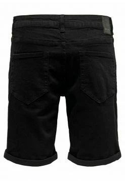 Only & Sons Herren Jeans Shorts - Schwarze Denim Kurzose - Moderne Herrenmode -Only & Sons Geschäft 6acf216b56c64e4cab0982272ab86f71