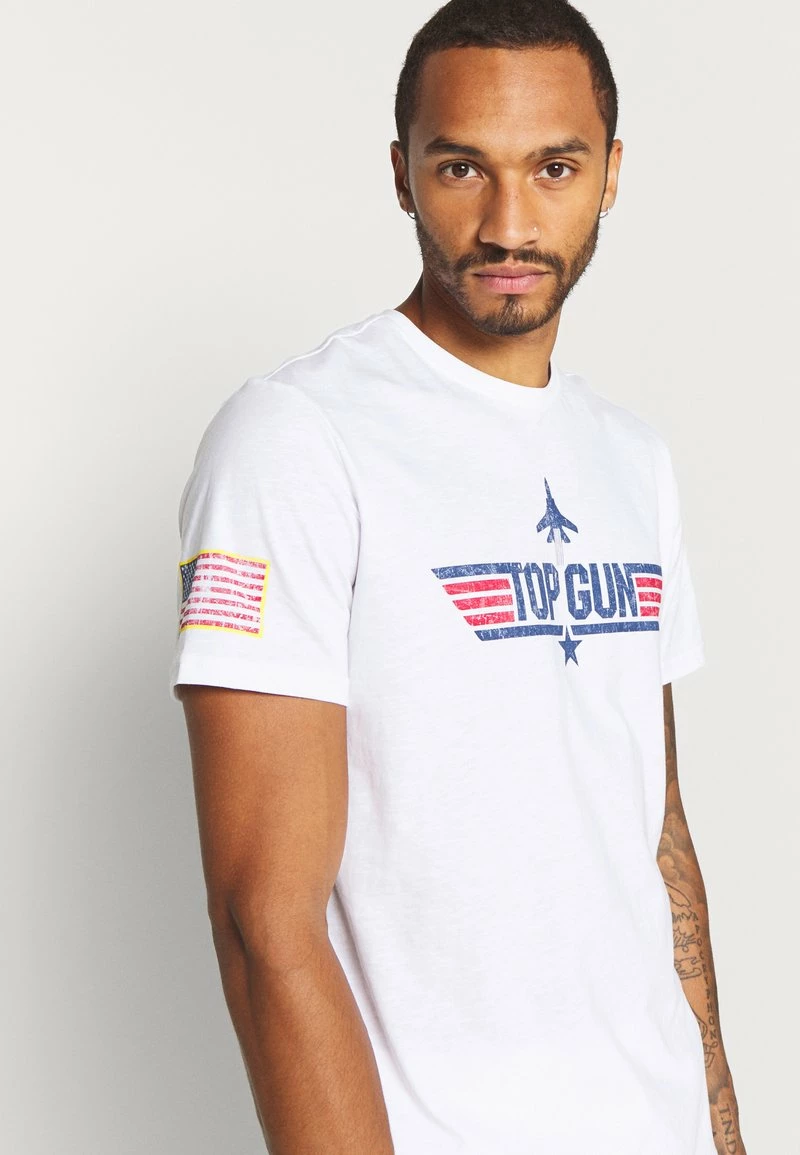 Only & Sons Herren ONSTOPGUN TEE - T-Shirt Print - Bright White | Premium Baumwolle | Modisches Design 4 Only & Sons Herren ONSTOPGUN TEE - T-Shirt Print - Bright White | Premium Baumwolle | Modisches Design – Bild 4