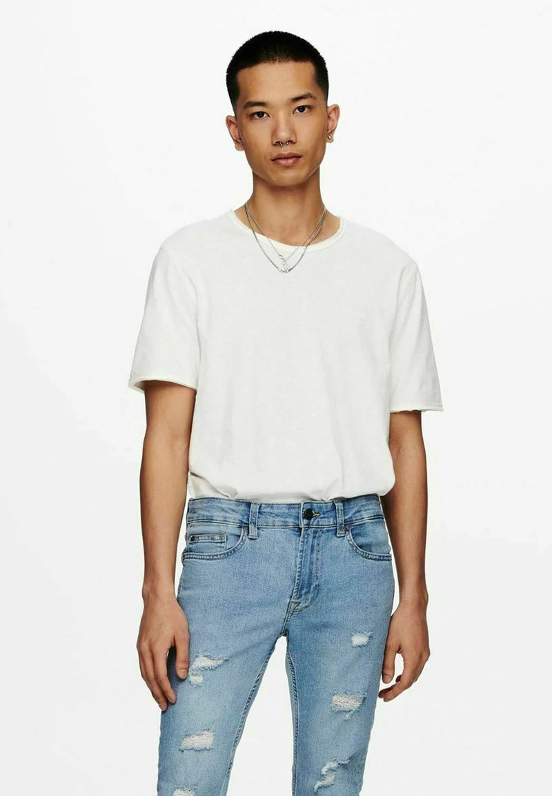 Only & Sons Herren T-Shirt Basic - Star Weiß | Hochwertiges Baumwoll-Shirt 1 Only & Sons Herren T-Shirt Basic - Star Weiß | Hochwertiges Baumwoll-Shirt