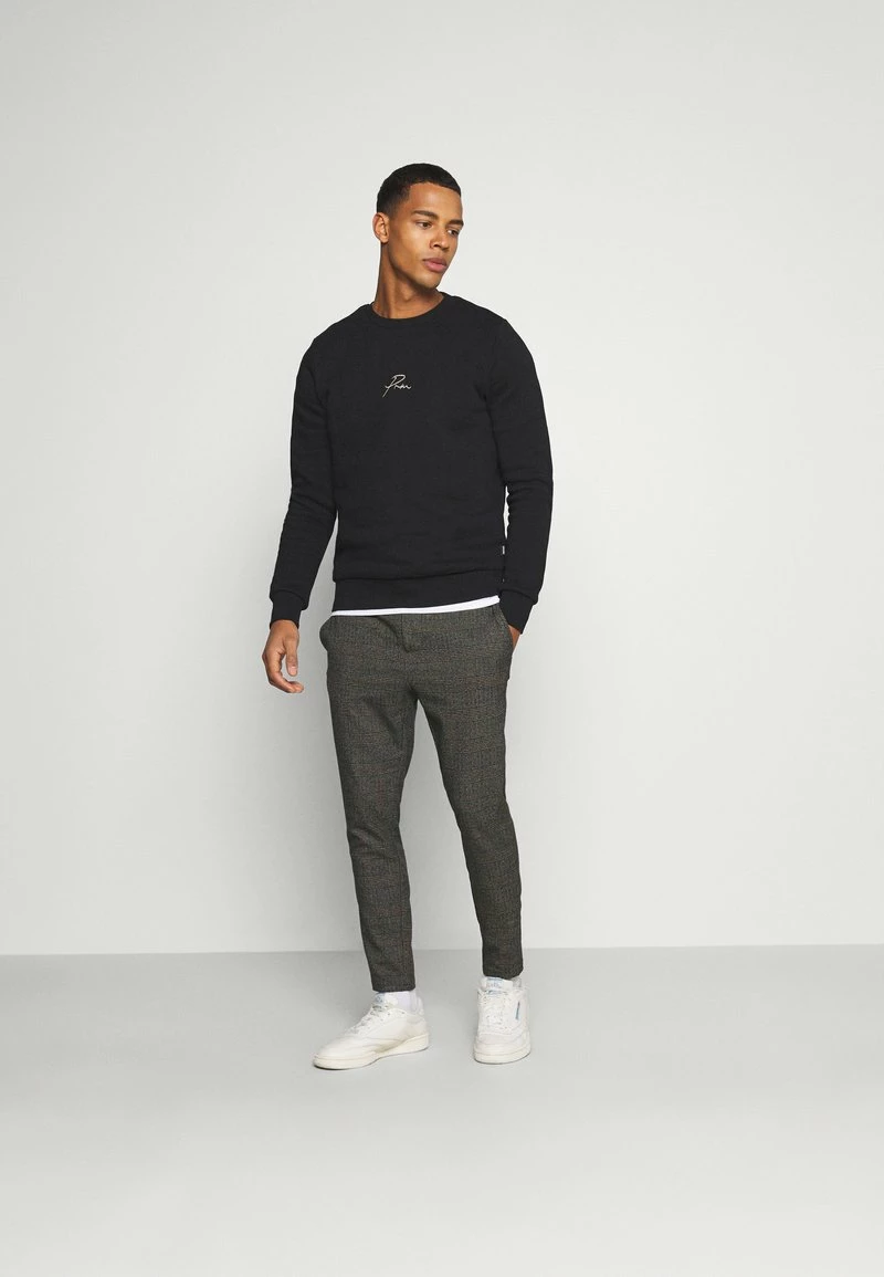 Only & Sons Herren ONSLINUS CROP CHECK PANTS - Stoffhose in Grey Melange 2 Only & Sons Herren ONSLINUS CROP CHECK PANTS - Stoffhose in Grey Melange – Bild 2