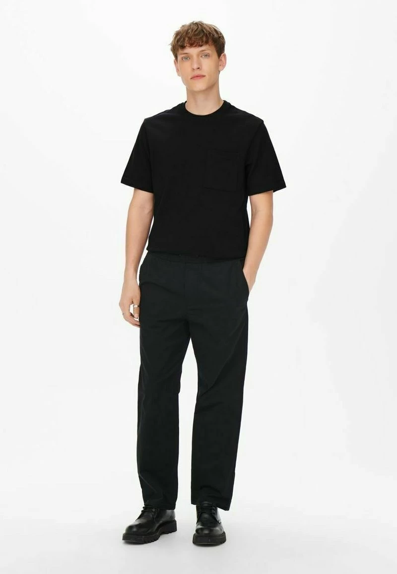 Only & Sons Herren T-Shirt Print - Schwarz | Modisches Baumwoll-Shirt für jeden Tag 2 Only & Sons Herren T-Shirt Print - Schwarz | Modisches Baumwoll-Shirt für jeden Tag – Bild 2