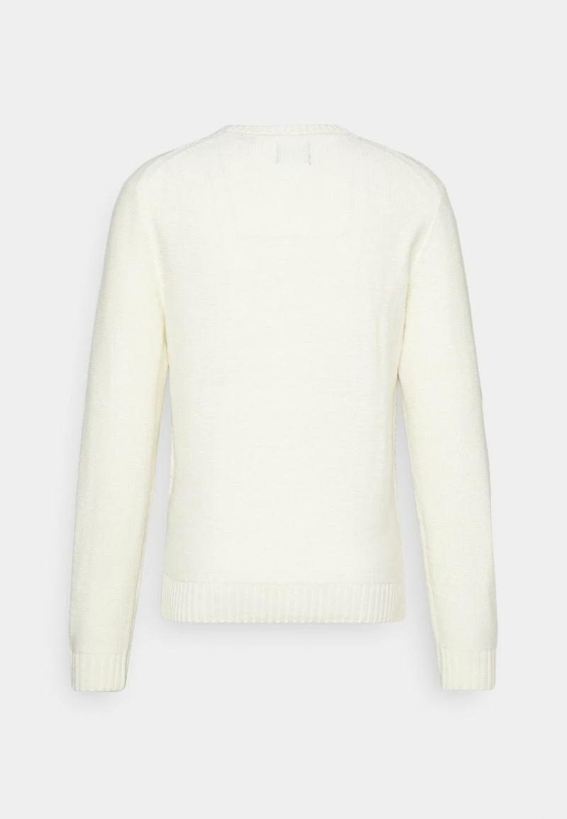 Only & Sons ONSNEW KEVIN Strickpullover Star White - Modischer Herrenpullover 2 Only & Sons ONSNEW KEVIN Strickpullover Star White - Modischer Herrenpullover – Bild 2