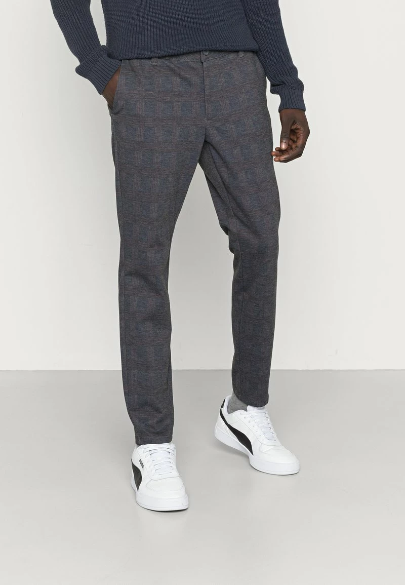 Only & Sons Herren ONSMARK NEW CHECK PANT - Chino in Dunkelblau 1 Only & Sons Herren ONSMARK NEW CHECK PANT - Chino in Dunkelblau