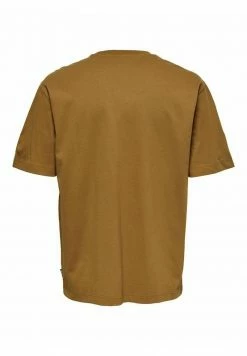 Only & Sons Herren RELAXED FIT T-Shirt Basic - Bequemes Baumwollshirt in Rubber -Only & Sons Geschäft 71d9744953274a789baf67e641409544