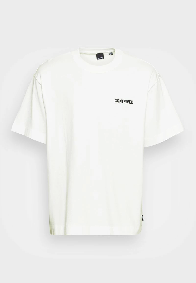 Only & Sons Herren ONSILLIAN PRINT TEE - Modernes Design T-Shirt in Weiß 4 Only & Sons Herren ONSILLIAN PRINT TEE - Modernes Design T-Shirt in Weiß – Bild 4