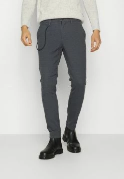 Only & Sons Herren ONSPETE SLIM PANTS - Stoffhose - Grau Pinstripe | Elegante Slim Fit Hose