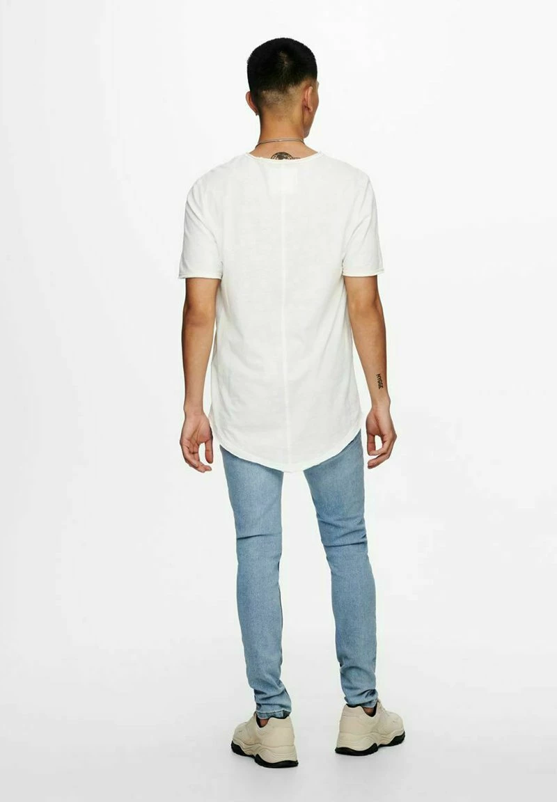 Only & Sons Herren T-Shirt Basic - Star Weiß | Hochwertiges Baumwoll-Shirt 3 Only & Sons Herren T-Shirt Basic - Star Weiß | Hochwertiges Baumwoll-Shirt – Bild 3