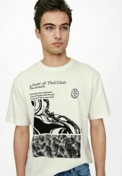 Only & Sons Herren T-Shirt Print - Star White | Modisches Design | Hochwertige Baumwolle 9 Only & Sons Herren T-Shirt Print - Star White | Modisches Design | Hochwertige Baumwolle -Only & Sons Geschäft 730549909c9d466288e8f7fb997198a2