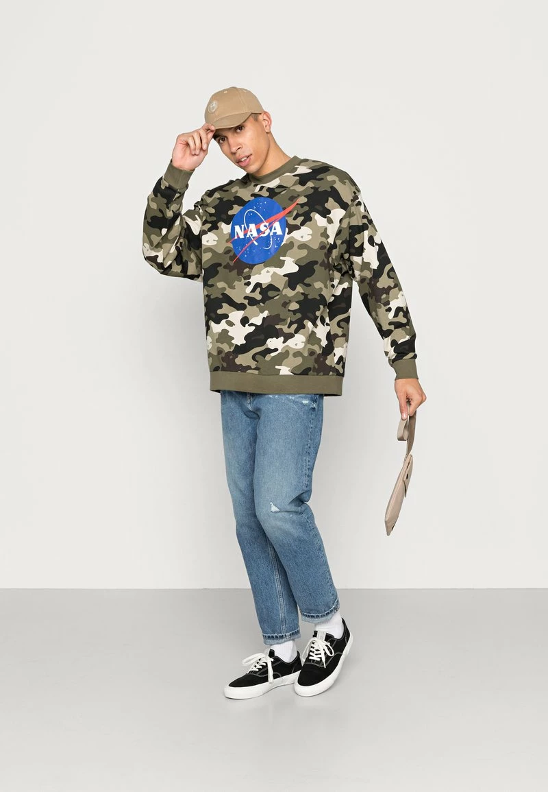 Only & Sons ONSNASA RELAX CREW NECK Sweatshirt - Unisex, Olive Night 2 Only & Sons ONSNASA RELAX CREW NECK Sweatshirt - Unisex, Olive Night – Bild 2