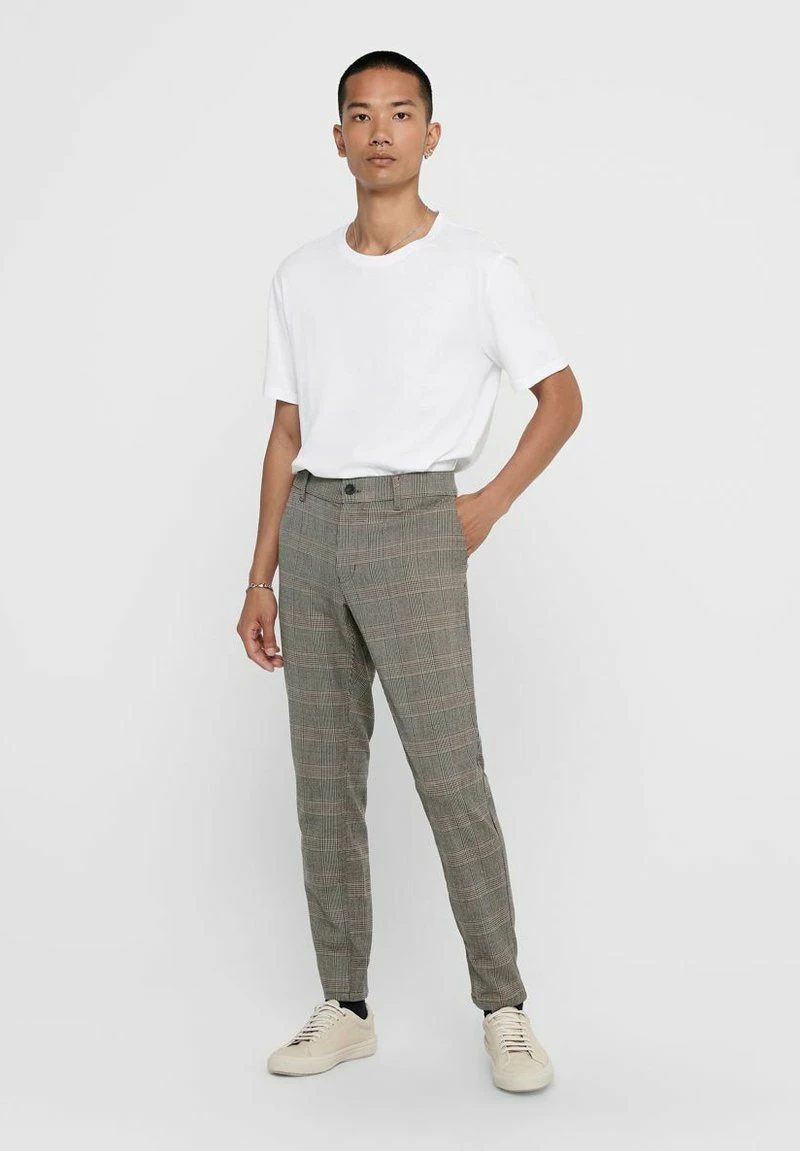 Only & Sons Herren ONSMARK - Stoffhose in Chinchilla | Elegante Hosen für Herren 2 Only & Sons Herren ONSMARK - Stoffhose in Chinchilla | Elegante Hosen für Herren – Bild 2