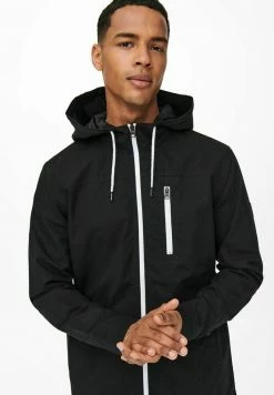 Only & Sons Herren Übergangsjacke - Black | Leichte Jacke für Herren -Only & Sons Geschäft 75b1a10fd86e460ab35623284d4c36ad