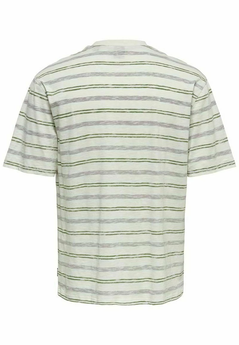 Only & Sons Herren RELAXED FIT T-Shirt Print - Star White | Modisches Basic T-Shirt für Männer 7 Only & Sons Herren RELAXED FIT T-Shirt Print - Star White | Modisches Basic T-Shirt für Männer – Bild 7