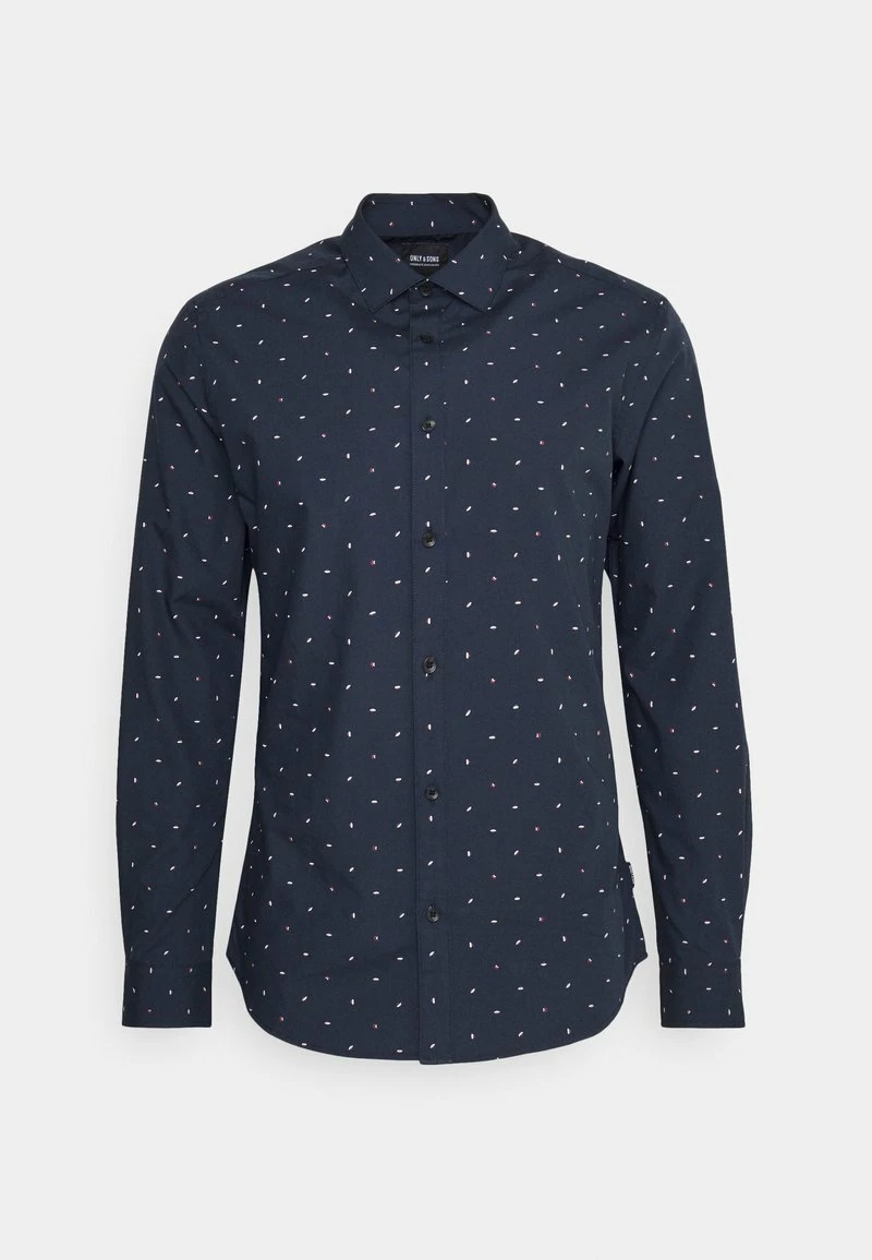 Only & Sons ONSSANE DITSY Hemd - Dark Navy | Herren Freizeithemd 4 Only & Sons ONSSANE DITSY Hemd - Dark Navy | Herren Freizeithemd – Bild 4