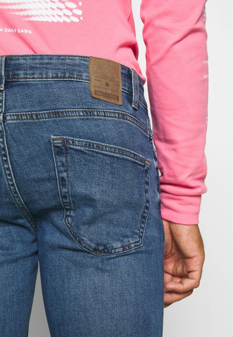 Only & Sons ONSLOOM DAMAGE - Slim Fit Jeans für Herren - Blauer Denim 6 Only & Sons ONSLOOM DAMAGE - Slim Fit Jeans für Herren - Blauer Denim – Bild 6