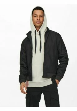 Only & Sons Herren Bomberjacke - Schwarz | Leichte Jacke für Herren 11 Only & Sons Herren Bomberjacke - Schwarz | Leichte Jacke für Herren -Only & Sons Geschäft 7766d0738bde4d0b9e43133eac9af40a