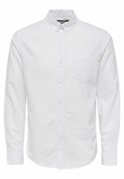 Only & Sons Herren ONSALVARO OXFORD Hemd - Weiß | Klassisches Freizeithemd