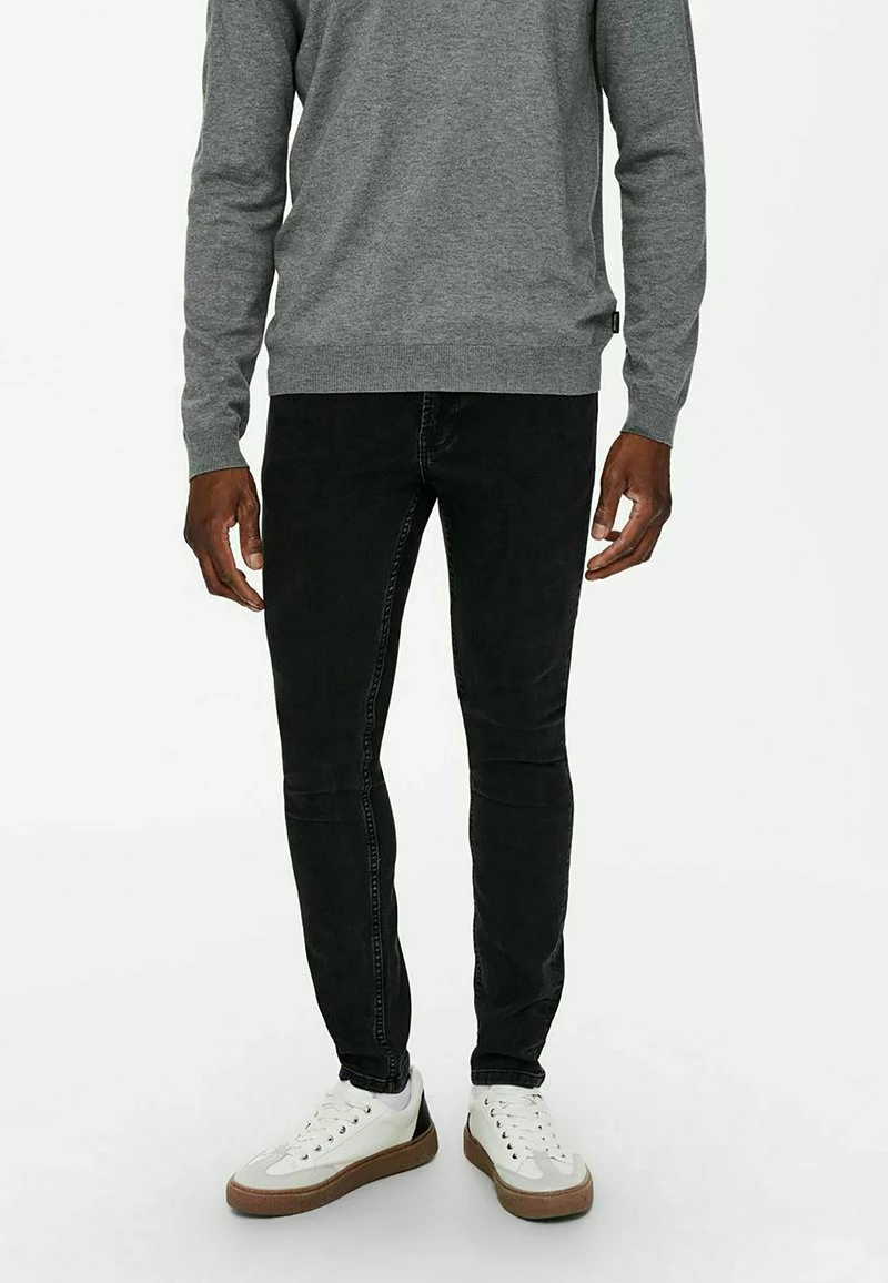 Only & Sons Herren SKINNY FIT ONSWARP LIFE - Jeans Skinny Fit in Schwarz 1 Only & Sons Herren SKINNY FIT ONSWARP LIFE - Jeans Skinny Fit in Schwarz