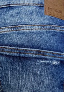 Only & Sons Herren ONSPLY Jeans Shorts - Blaue Denim für stilvolle Sommertage -Only & Sons Geschäft 78c85d48b4f44f9b8a86943fb3b6af66