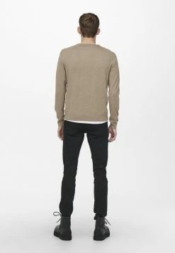 Only & Sons ONSWYLER LIFE CREW Strickpullover - Trendiger Herrenpullover in Incense | Warm & Bequem -Only & Sons Geschäft 793e4fbd8e7c4692a875f226dc6c18c4