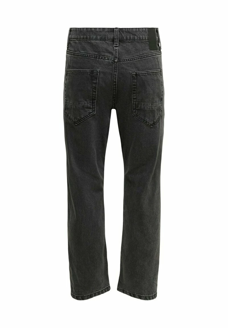 Only & Sons Herren STONED WASHED Jeans Straight Leg Dunkelgrau - Moderne Herrenjeans 2 Only & Sons Herren STONED WASHED Jeans Straight Leg Dunkelgrau - Moderne Herrenjeans – Bild 2